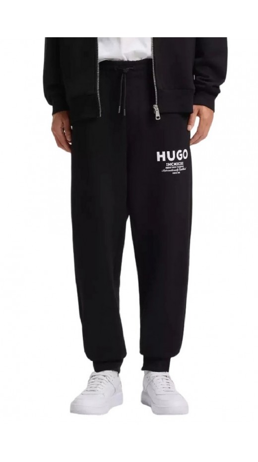 HUGO BOSS NEVEZ JERSEY TROUSERS ΠΑΝΤΕΛΟΝΙ ΦΟΡΜΑ ΑΝΔΡΙΚΟ BLACK
