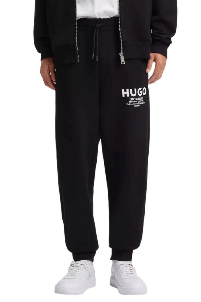HUGO BOSS NEVEZ JERSEY TROUSERS ΠΑΝΤΕΛΟΝΙ ΦΟΡΜΑ ΑΝΔΡΙΚΟ BLACK
