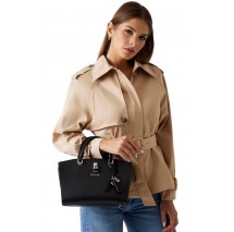 GUESS QUEENSLAND LUXURY SATCHEL ΤΣΑΝΤΑ ΓΥΝΑΙΚΕΙΑ BLACK