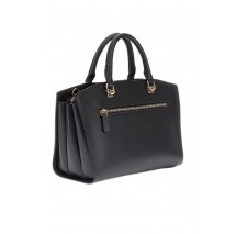 GUESS QUEENSLAND LUXURY SATCHEL ΤΣΑΝΤΑ ΓΥΝΑΙΚΕΙΑ BLACK