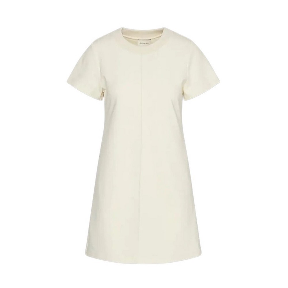 CALVIN KLEIN JEANS A PUNTO MILANO T-SHIRT DRESS ΦΟΡΕΜΑ ΓΥΝΑΙΚΕΙΟ OFF WHITE