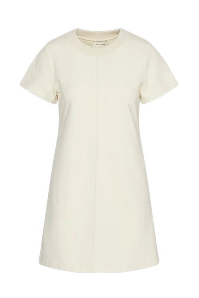 CALVIN KLEIN JEANS A PUNTO MILANO T-SHIRT DRESS ΦΟΡΕΜΑ ΓΥΝΑΙΚΕΙΟ OFF WHITE