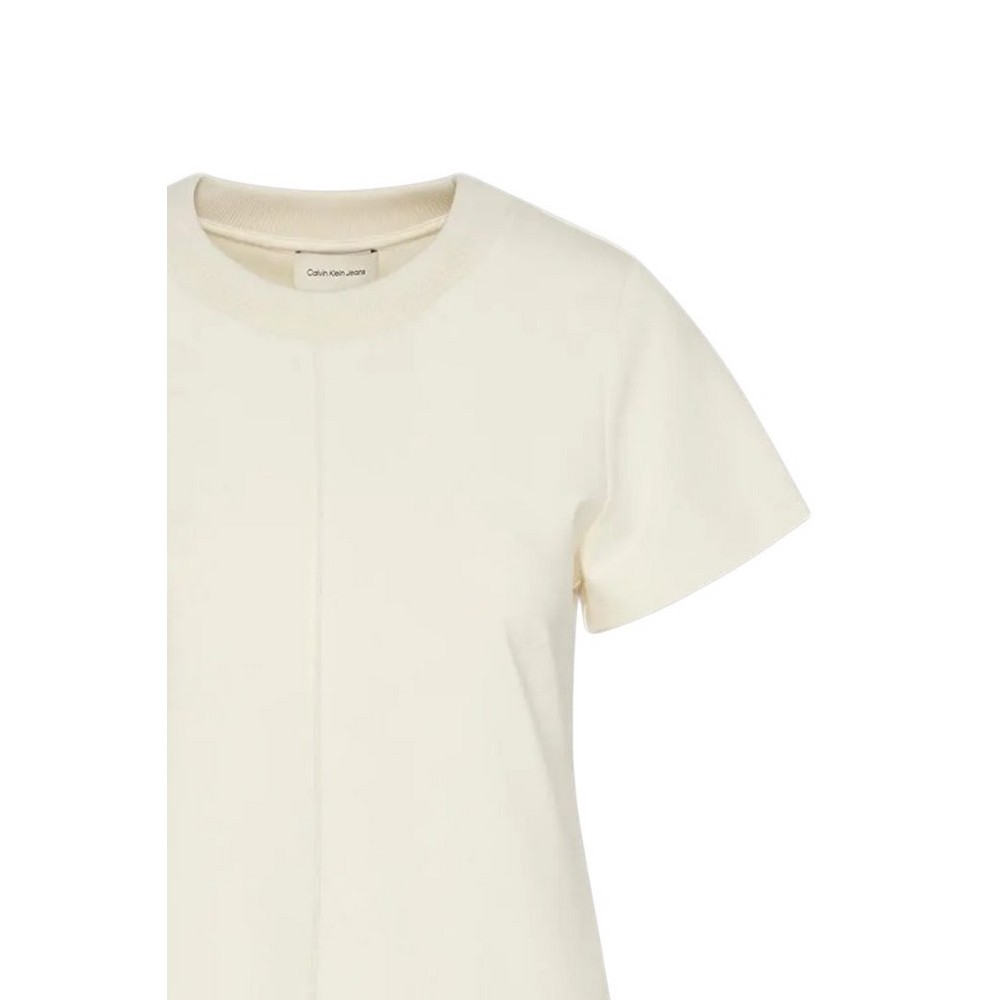 CALVIN KLEIN JEANS A PUNTO MILANO T-SHIRT DRESS ΦΟΡΕΜΑ ΓΥΝΑΙΚΕΙΟ OFF WHITE