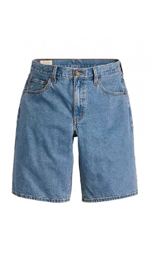 LEVIS BAGGY DAD JORT 000MJ0001 ΒΕΡΜΟΥΔΑ ΓΥΝΑΙΚΕΙΑ BLUΕ DENIM