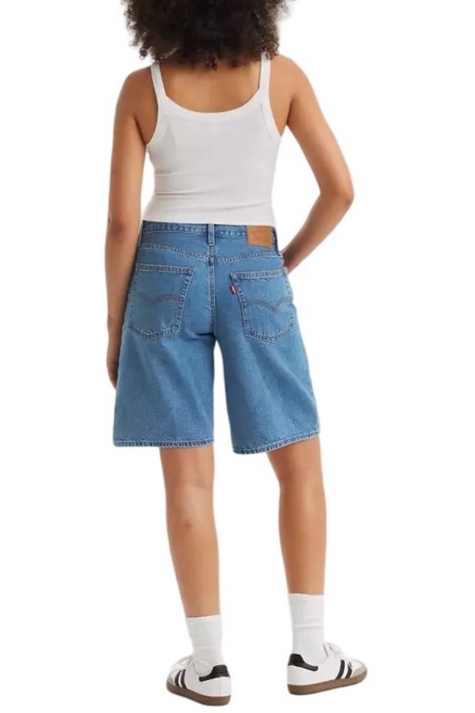 LEVIS BAGGY DAD JORT 000MJ0001 ΒΕΡΜΟΥΔΑ ΓΥΝΑΙΚΕΙΑ BLUΕ DENIM