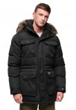 SUPERDRY D2 OVIN CHINOOK FAUX FUR PARKA ΜΠΟΥΦΑΝ ΑΝΔΡΙΚΟ BLACK