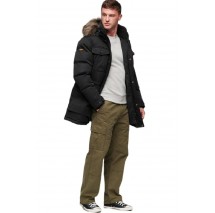 SUPERDRY D2 OVIN CHINOOK FAUX FUR PARKA ΜΠΟΥΦΑΝ ΑΝΔΡΙΚΟ BLACK