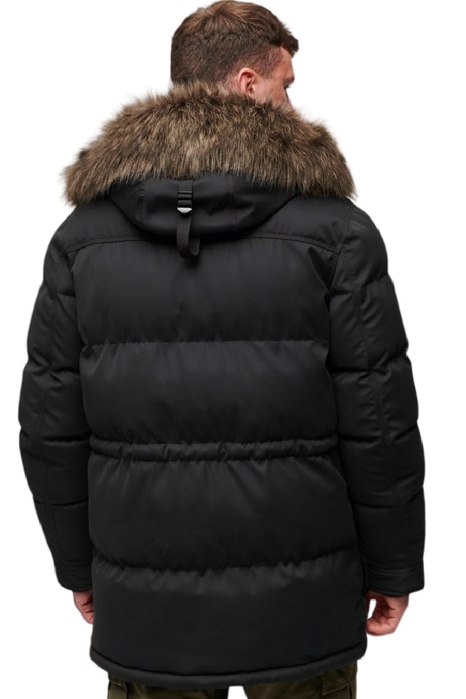 SUPERDRY D2 OVIN CHINOOK FAUX FUR PARKA ΜΠΟΥΦΑΝ ΑΝΔΡΙΚΟ BLACK