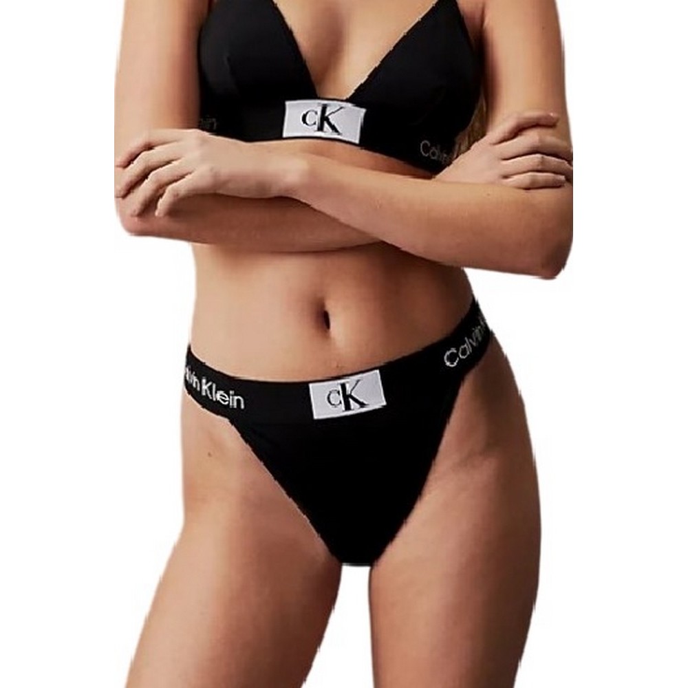 CALVIN KLEIN JEANS CHEEKY HIGH RISE BIKINI ΜΑΓΙΟ ΓΥΝΑΙΚΕΙΟ BLACK