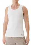 CALVIN KLEIN JEANS 2X2 RIB BADGE TANK TOP ΑΜΑΝΙΚΗ ΜΠΛΟΥΖΑ ΑΝΔΡΙΚΗ BRIGHT WHITE