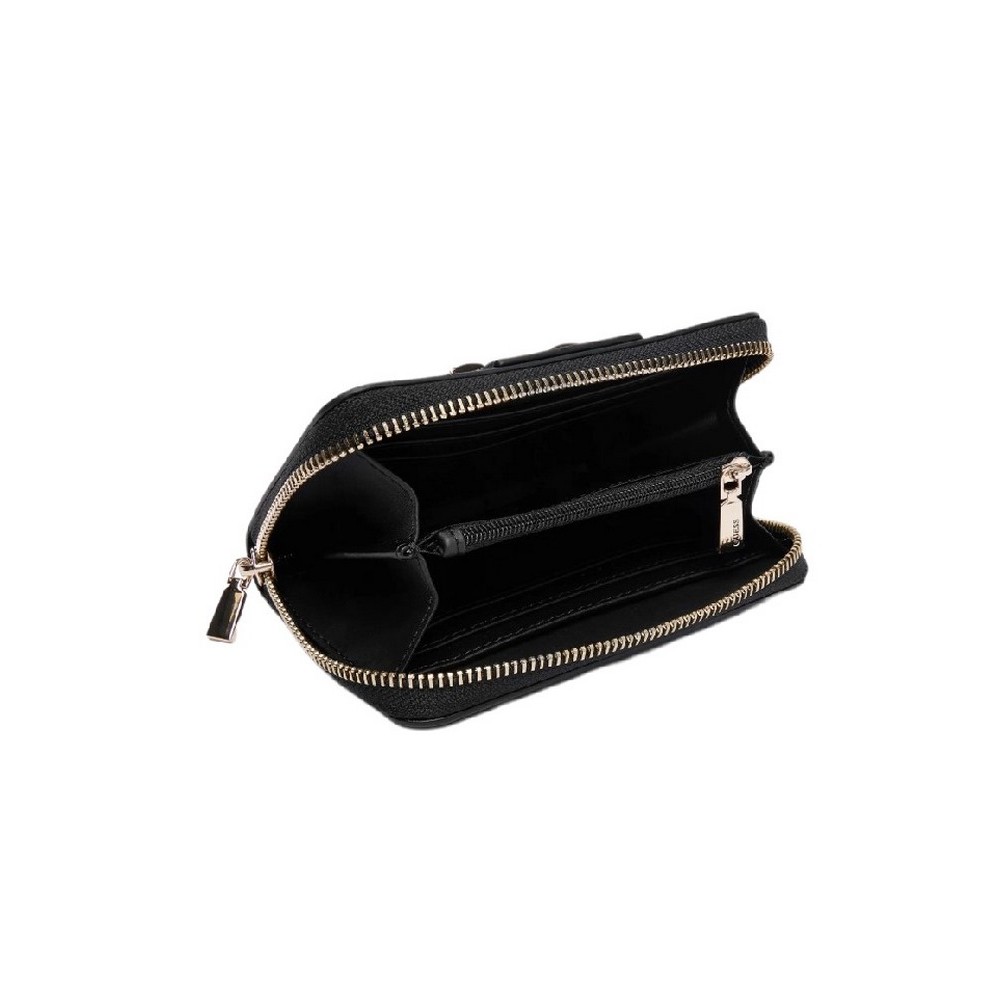 GUESS JANE SLG MEDIUM ZIP AROUND ΠΟΡΤΟΦΟΛΙ ΓΥΝΑΙΚΕΙΟ BLACK