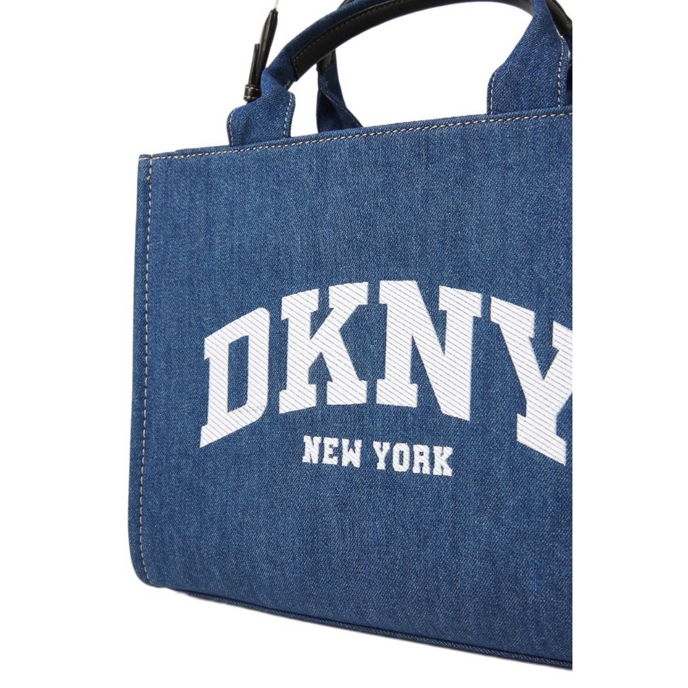 DKNY HADLEE TOTE HANDBAG R52ADR57 ΤΣΑΝΤΑ ΓΥΝΑΙΚΕΙΑ BLUΕ DENIM