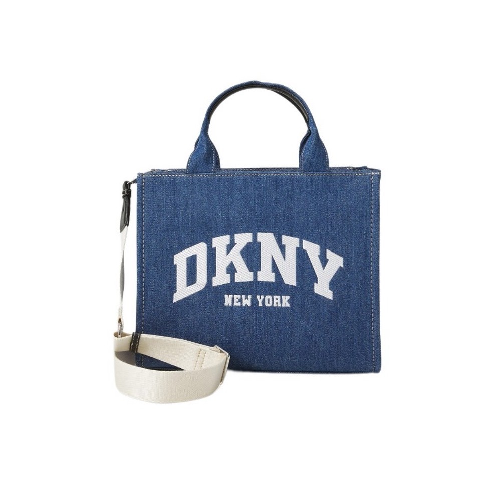 DKNY HADLEE TOTE HANDBAG R52ADR57 ΤΣΑΝΤΑ ΓΥΝΑΙΚΕΙΑ BLUΕ DENIM