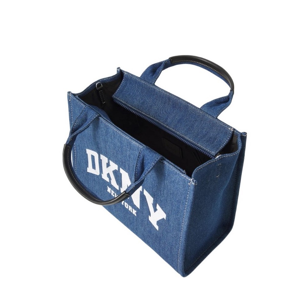 DKNY HADLEE TOTE HANDBAG R52ADR57 ΤΣΑΝΤΑ ΓΥΝΑΙΚΕΙΑ BLUΕ DENIM
