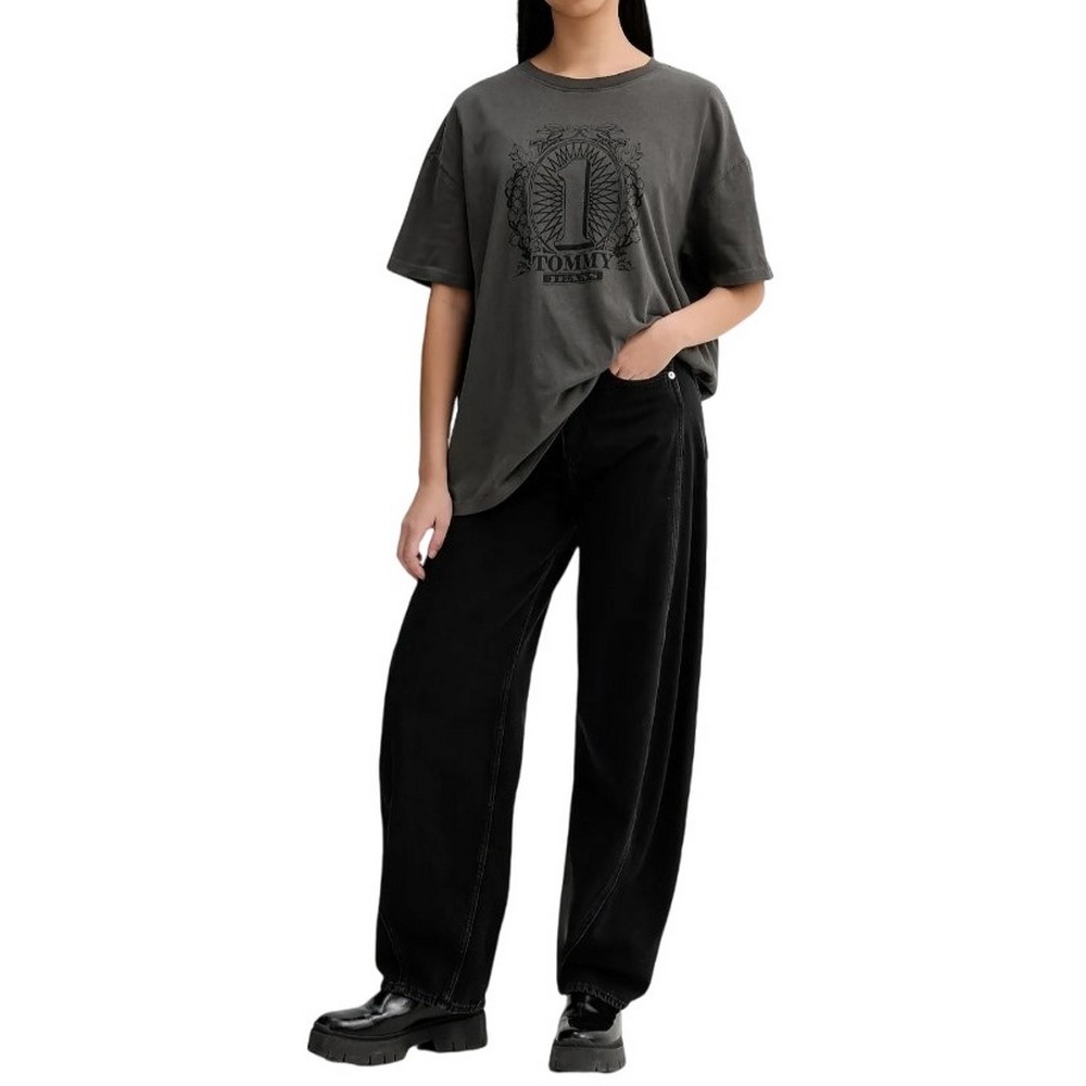 TOMMY JEANS MID RISE BARREL JEAN EI4086 ΤΖΙΝ ΠΑΝΤΕΛΟΝΙ ΓΥΝΑΙΚΕΙΟ DENIM BLACK