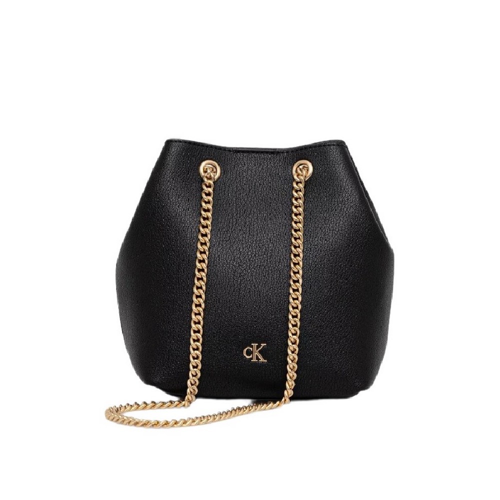 CALVIN KLEIN MNML MNGRM CHN BCKT ΤΣΑΝΤΑ ΓΥΝΑΙΚΕΙΑ BLACK