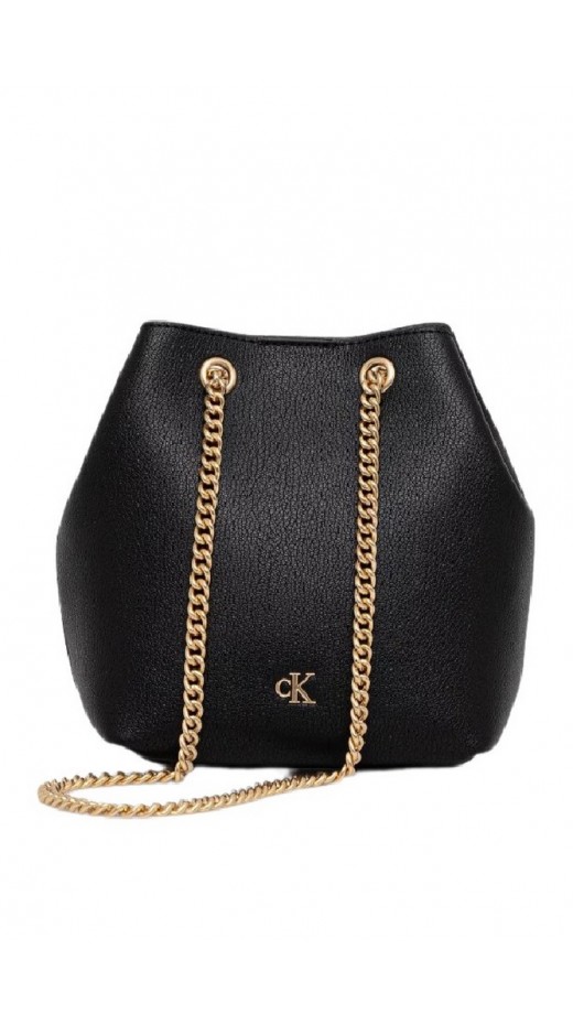 CALVIN KLEIN MNML MNGRM CHN BCKT ΤΣΑΝΤΑ ΓΥΝΑΙΚΕΙΑ BLACK