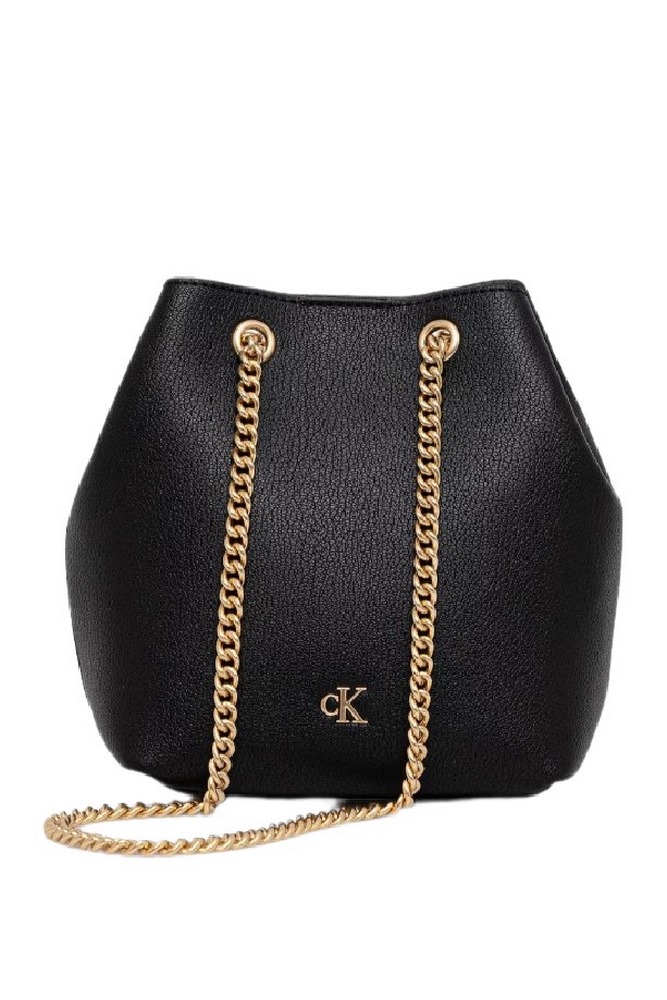 CALVIN KLEIN MNML MNGRM CHN BCKT ΤΣΑΝΤΑ ΓΥΝΑΙΚΕΙΑ BLACK