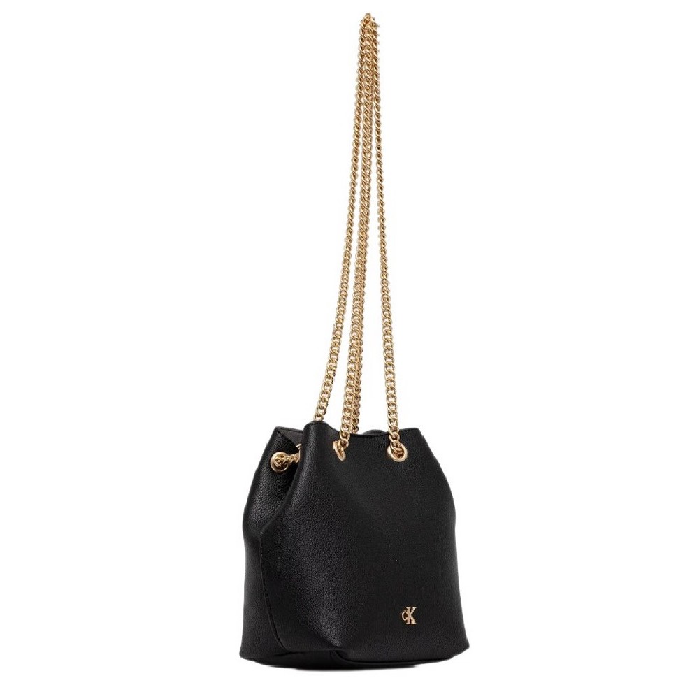 CALVIN KLEIN MNML MNGRM CHN BCKT ΤΣΑΝΤΑ ΓΥΝΑΙΚΕΙΑ BLACK