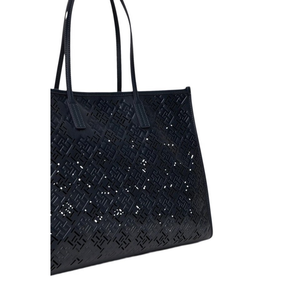 TOMMY HILFIGER CITY TOTE MONO ΤΣΑΝΤΑ ΓΥΝΑΙΚΕΙΑ BLACK