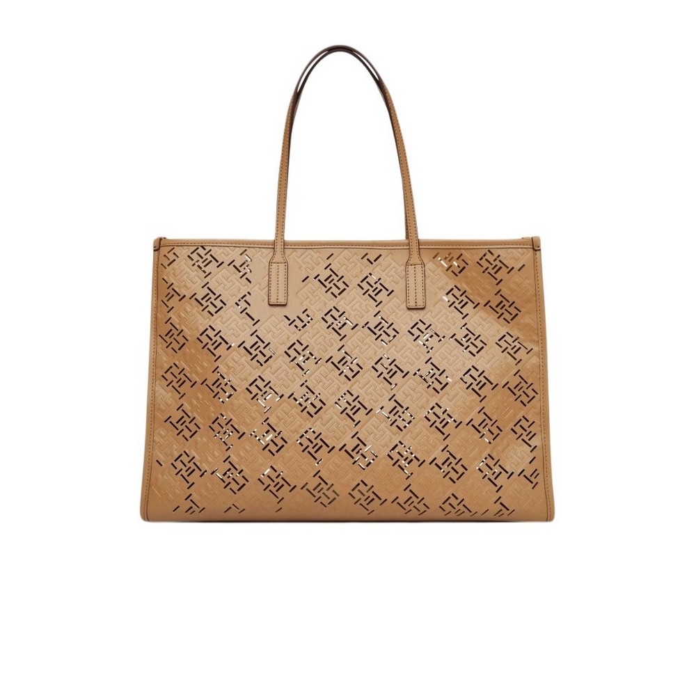 TOMMY HILFIGER CITY TOTE MONO ΤΣΑΝΤΑ ΓΥΝΑΙΚΕΙΑ BEIGE