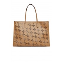 TOMMY HILFIGER CITY TOTE MONO ΤΣΑΝΤΑ ΓΥΝΑΙΚΕΙΑ BEIGE