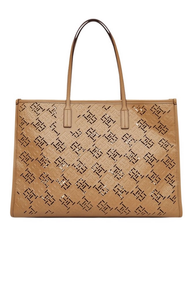 TOMMY HILFIGER CITY TOTE MONO ΤΣΑΝΤΑ ΓΥΝΑΙΚΕΙΑ BEIGE