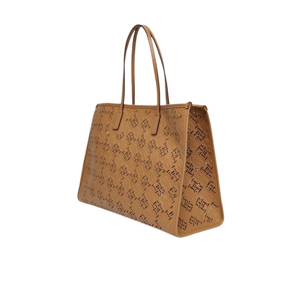 TOMMY HILFIGER CITY TOTE MONO ΤΣΑΝΤΑ ΓΥΝΑΙΚΕΙΑ BEIGE