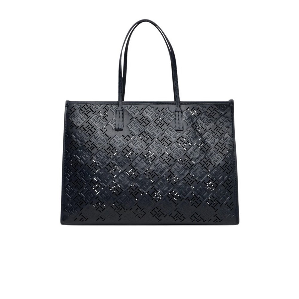 TOMMY HILFIGER CITY TOTE MONO ΤΣΑΝΤΑ ΓΥΝΑΙΚΕΙΑ BLACK