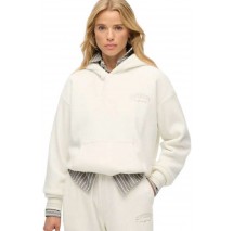 SUPERDRY D2 COUNTRY CLUB VELOUR LOOSE HOOD ΦΟΥΤΕΡ ΜΠΛΟΥΖΑ ΓΥΝΑΙΚΕΙΑ OFF WHITE