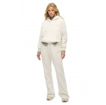 SUPERDRY D2 COUNTRY CLUB VELOUR LOOSE HOOD ΦΟΥΤΕΡ ΜΠΛΟΥΖΑ ΓΥΝΑΙΚΕΙΑ OFF WHITE