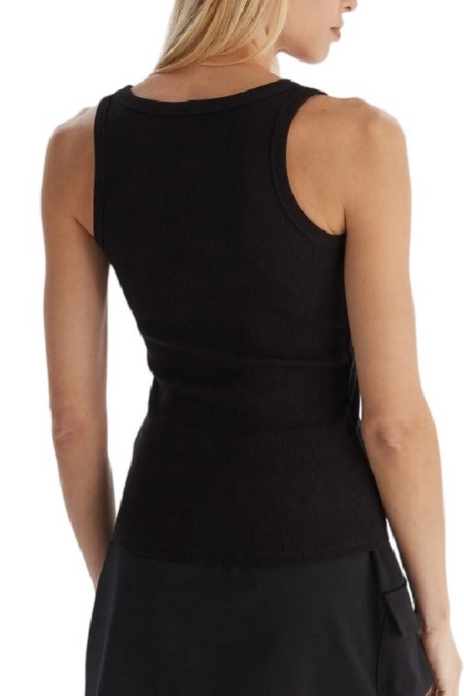 GUESS COLETTE RIB TANK ΤΟΠ ΓΥΝΑΙΚΕΙΟ BLACK