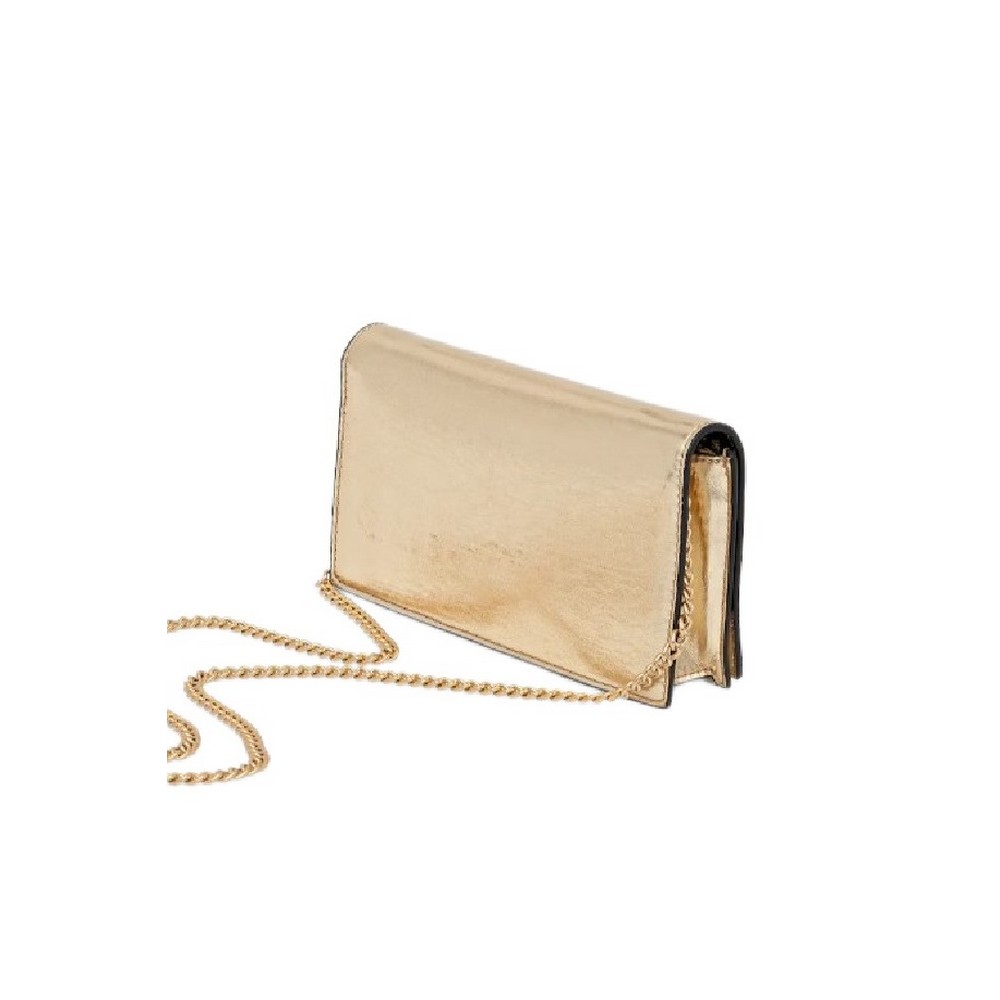 CALVIN KLEIN METALLIC WALLET ON CHAIN ΤΣΑΝΤΑ ΓΥΝΑΙΚΕΙΑ GOLD
