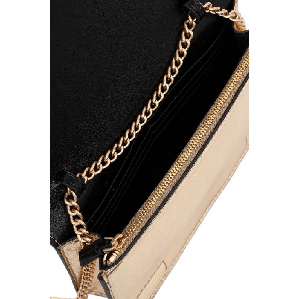 CALVIN KLEIN METALLIC WALLET ON CHAIN ΤΣΑΝΤΑ ΓΥΝΑΙΚΕΙΑ GOLD