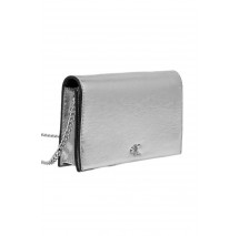 CALVIN KLEIN METALLIC WALLET ON CHAIN ΤΣΑΝΤΑ ΓΥΝΑΙΚΕΙΑ SILVER