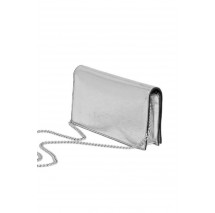 CALVIN KLEIN METALLIC WALLET ON CHAIN ΤΣΑΝΤΑ ΓΥΝΑΙΚΕΙΑ SILVER