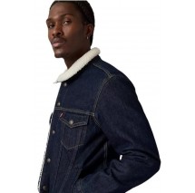LEVIS TYPE SHERPA TRUCKER-FLAT FINISH JACKET ΜΠΟΥΦΑΝ ΑΝΔΡΙΚΟ DARK INDIGO