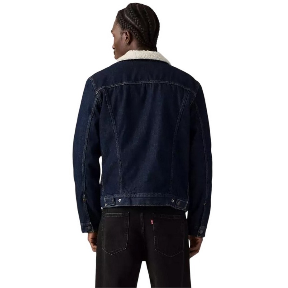 LEVIS TYPE SHERPA TRUCKER-FLAT FINISH JACKET ΜΠΟΥΦΑΝ ΑΝΔΡΙΚΟ DARK INDIGO
