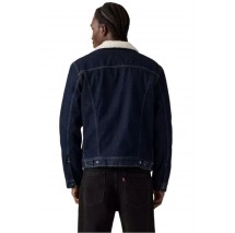 LEVIS TYPE SHERPA TRUCKER-FLAT FINISH JACKET ΜΠΟΥΦΑΝ ΑΝΔΡΙΚΟ DARK INDIGO