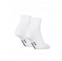 CALVIN KLEIN JEANS  WOMEN QUARTER 2P MONOGRAM ΚΑΛΤΣΕΣ ΓΥΝΑΙΚΕΙΕΣ WHITE