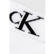 CALVIN KLEIN JEANS  WOMEN QUARTER 2P MONOGRAM ΚΑΛΤΣΕΣ ΓΥΝΑΙΚΕΙΕΣ WHITE