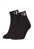 CALVIN KLEIN JEANS  WOMEN QUARTER 2P MONOGRAM ΚΑΛΤΣΕΣ ΓΥΝΑΙΚΕΙΕΣ BLACK