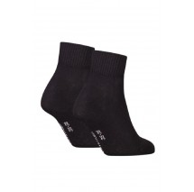 CALVIN KLEIN JEANS  WOMEN QUARTER 2P MONOGRAM ΚΑΛΤΣΕΣ ΓΥΝΑΙΚΕΙΕΣ BLACK