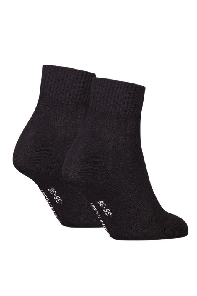 CALVIN KLEIN JEANS  WOMEN QUARTER 2P MONOGRAM ΚΑΛΤΣΕΣ ΓΥΝΑΙΚΕΙΕΣ BLACK