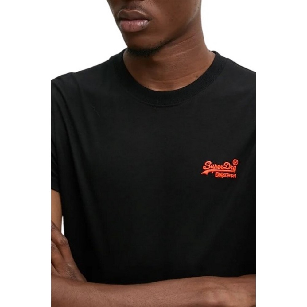 SUPERDRY D2 OVIN VINTAGE LOGO EMB TEE T-SHIRT ΑΝΔΡΙΚΟ BLACK