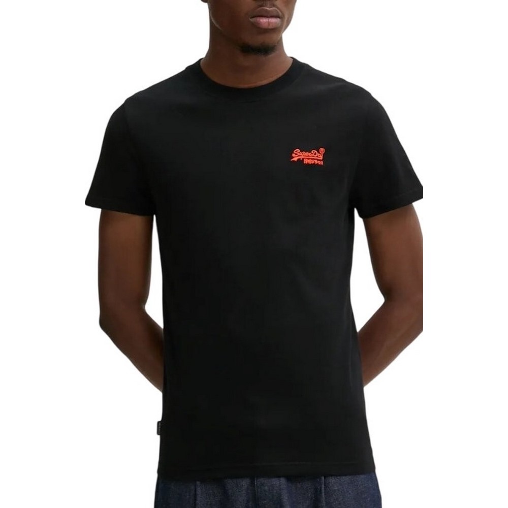 SUPERDRY D2 OVIN VINTAGE LOGO EMB TEE T-SHIRT ΑΝΔΡΙΚΟ BLACK