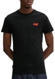 SUPERDRY D1 OVIN ESSENTIAL LOGO EMB TEE T-SHIRT ΜΠΛΟΥΖΑ ΑΝΔΡΙΚΗ BLACK