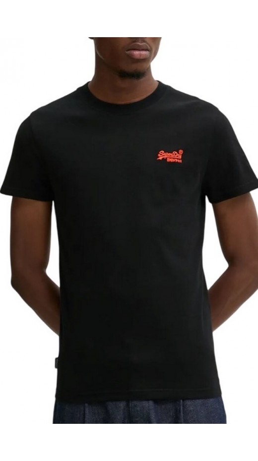 SUPERDRY D1 OVIN ESSENTIAL LOGO EMB TEE T-SHIRT ΜΠΛΟΥΖΑ ΑΝΔΡΙΚΗ BLACK