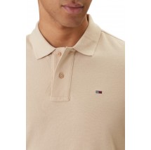 TOMMY JEANS REG ESS POLO EXT T-SHIRT ΜΠΛΟΥΖΑ ΑΝΔΡΙΚΗ SAND