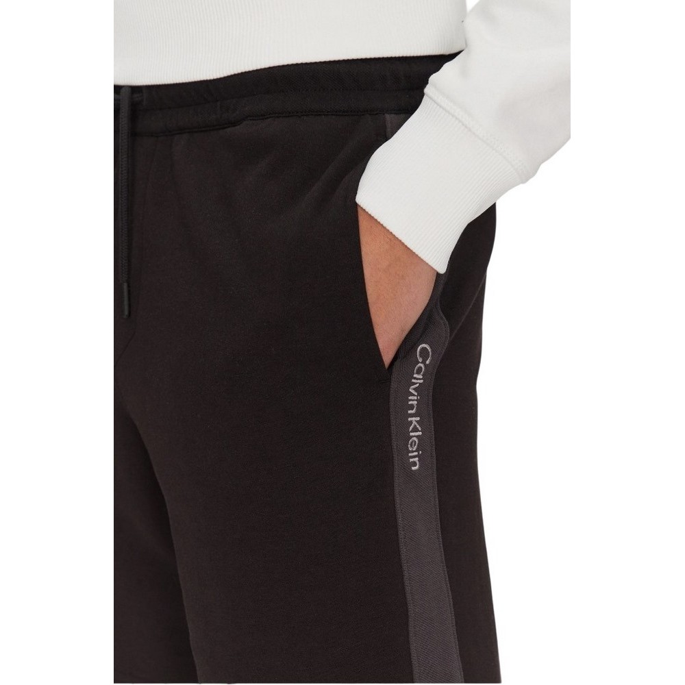 CALVIN KLEIN JEANS LOGO TAPE SHORT ΒΕΡΜΟΥΔΑ ΑΝΔΡΙΚΗ BLACK